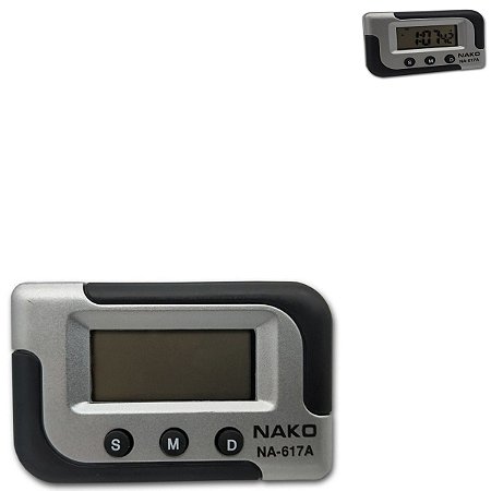 Relógio Para Painel Carro Automotivo Lcd Digital
