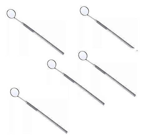 5 Espelho De Precisão Aço Inox Para Extensão Cílios