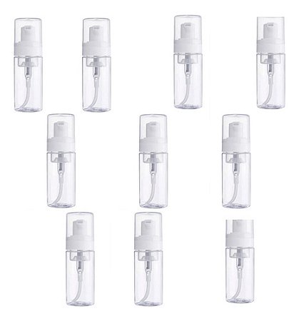 10 Frasco Pump P / Fazer Espuma E Higienizacao Facial 100ml