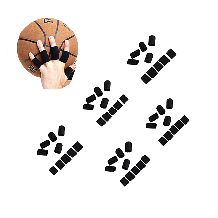 5 Kit 10 Elástico Protetor Dedo Basquete Vôlei Esporte 2l