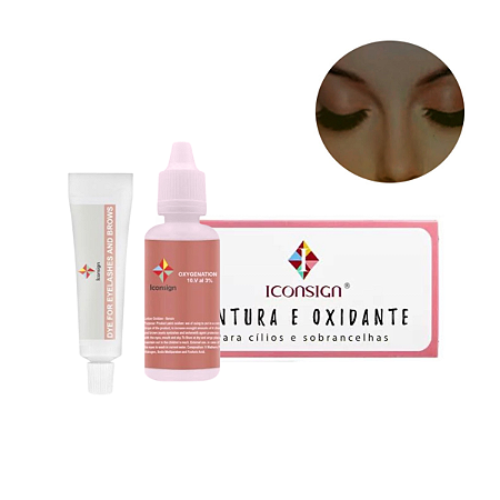 1 Tintura Cílios Sobrancelhas Iconsign Oxigenad Profissional