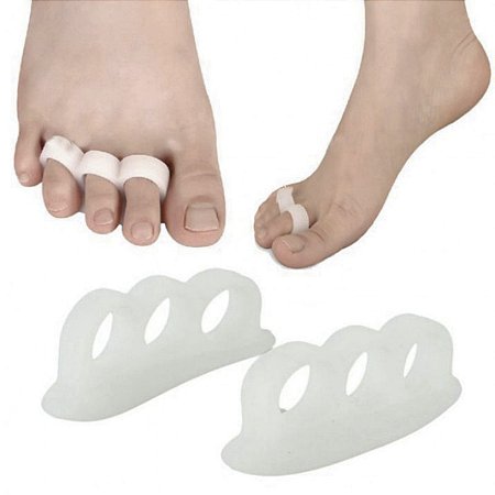 Par De Protetor Ante Pé Silicone Separador Evita Calo Dedos