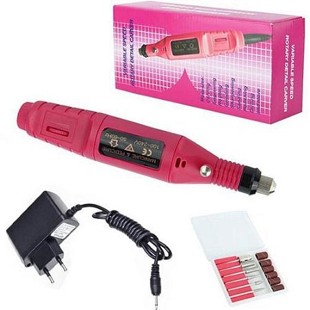 Lixadeira Lixa Motor De Unha Elétrica Profissional Bivolt