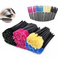 Kit 50 Escovas  Alongamento Cílios E Sobrancelhas