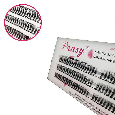 Cílios Tufo Sem Nó 8 Pontas Mix 8 Á 14 Mm Pansy 0.07 D