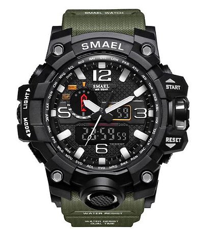 Relógio Militar Smael 1545 Verde