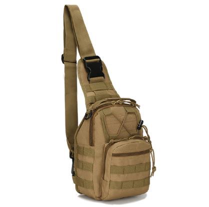 Mochila Militar Bege de Ombro