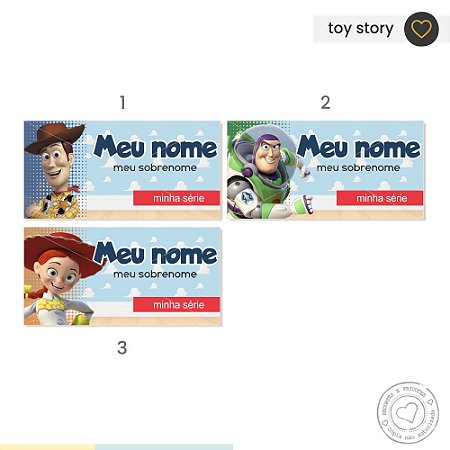 ETIQUETA ESCOLAR  Toy Story