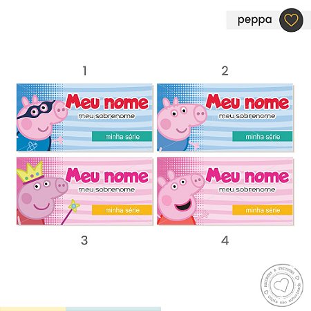 ETIQUETA ESCOLAR  Pig