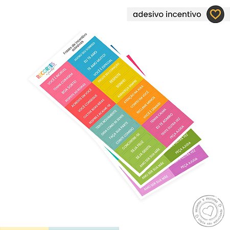 ADESIVO - Frases de incentivo