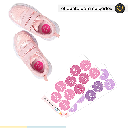 Etiqueta para calçados - meninas