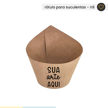 Rótulo Kraft para suculentas N9 - Personalizado