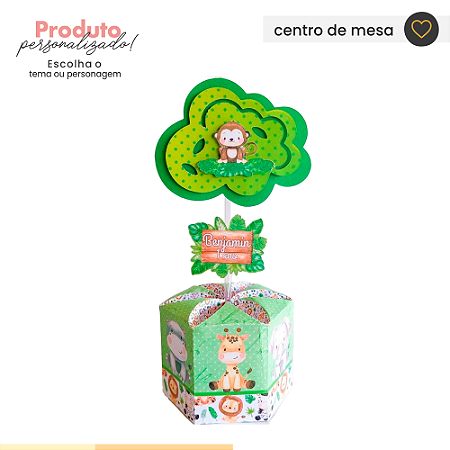 Centro de mesa sextavado