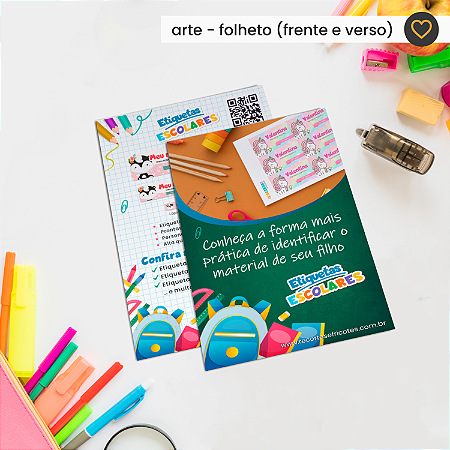 Folheto Frente e verso  - Arte digital