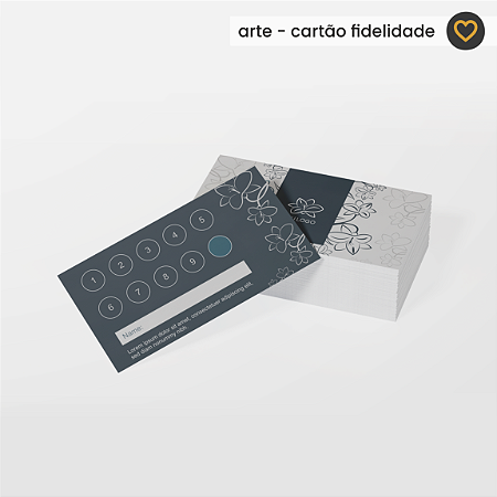 Cartão fidelidade - Arte digital
