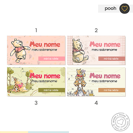 ETIQUETA ESCOLAR  Pooh