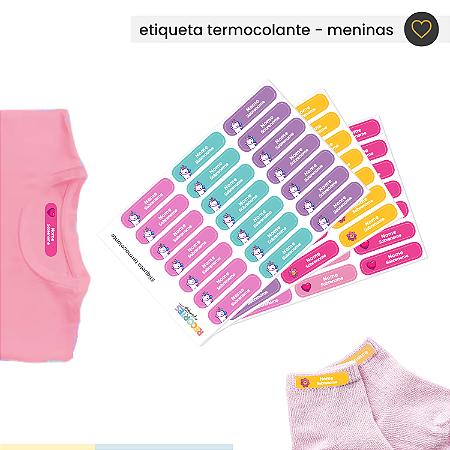 Etiqueta Termocolante - Meninas