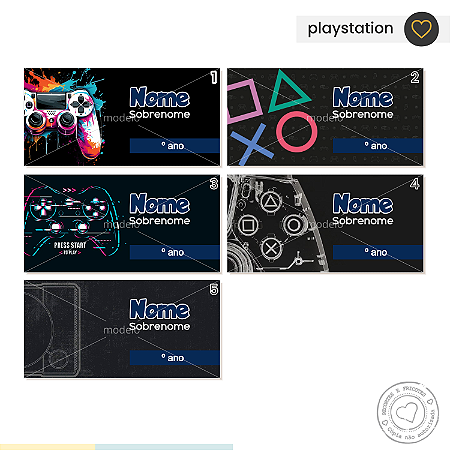 ETIQUETA ESCOLAR Playstation
