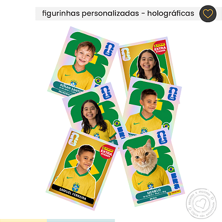 Figurinhas personalizadas Copa 2026 - Holográficas