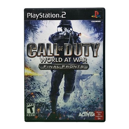 Jogo Call Of Duty World At War Fronts PS2 Usado