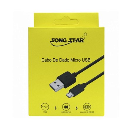 Cabo Para Carregar Controle PS4 1 Metro Song Star Novo