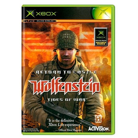 Jogo Return To Castle Wolfenstein Tides Of War Xbox Clássico Usado