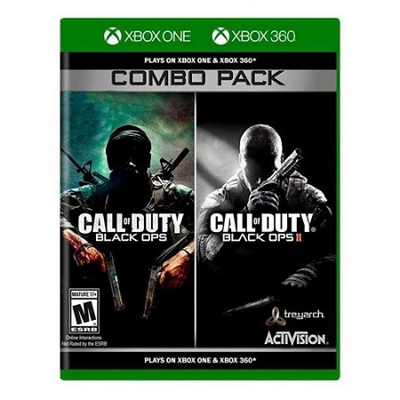 Jogo Call Of Duty Black Ops Combo Pack Xbox One e 360 Usado