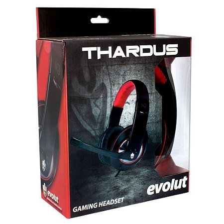 Headset Gamer Vermelho EG 302 RD Evolut Novo