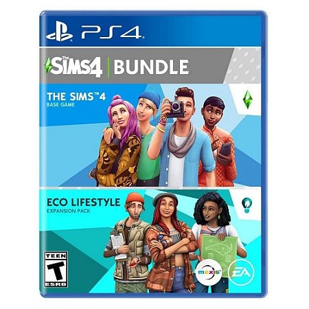 Jogo The Sims 4 Bundle + Eco Lifestyle PS4 Novo