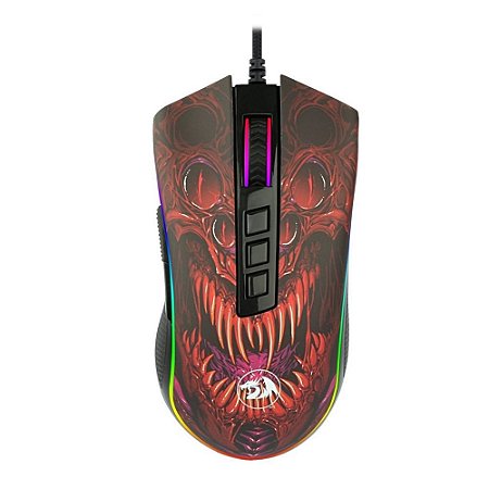 Mouse Gamer Infernal Ryu Preto Redragon Novo