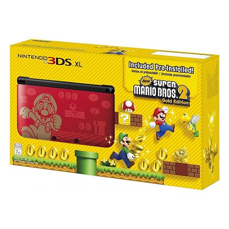 Console Nintendo 3DS XL New Super Mario 2 Gold Edition Usado