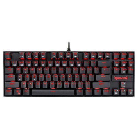 Teclado Mecânico Kumara Preto Switch Preto Redragon Novo