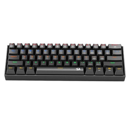Teclado Mecânico Lakshmi Preto Switch Azul Redragon Novo
