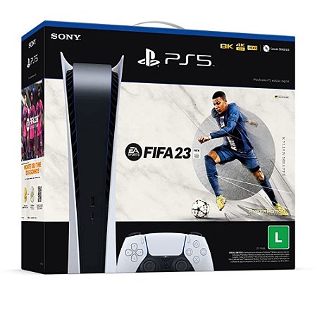 Console PlayStation 5 Digital Edition + Jogo FIFA 23 PS5 Novo