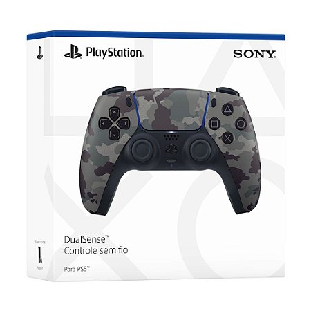 Controle Sem Fio DualSense Gray Camouflage Sony PS5 Novo