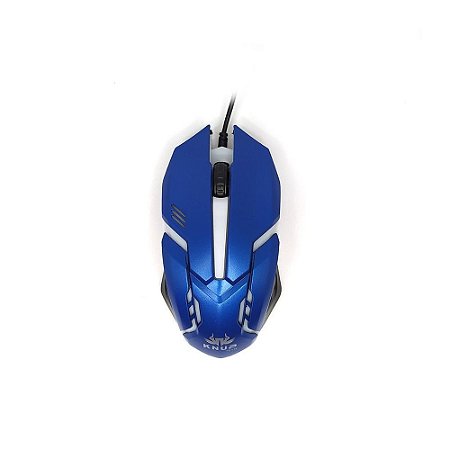 Mouse Gamer Azul Knup Novo