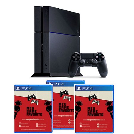 Playstation 4 Fat Usado 500gb PS4 com Controle e Jogo GTA 5