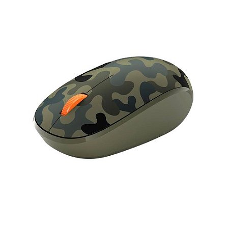Mouse Sem Fio Bluetooth Verde Camuflado Microsoft Novo