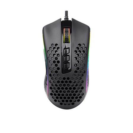 Mouse Gamer Storm RGB Preto Redragon Novo
