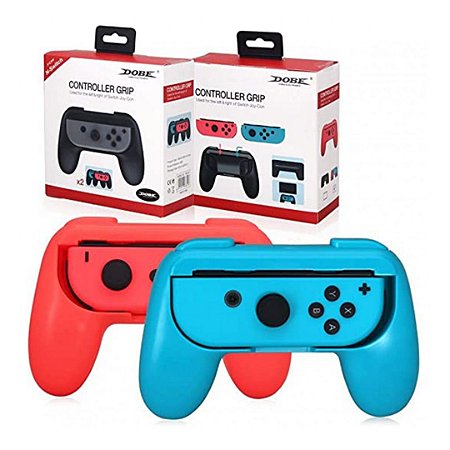 KIT 2 Controles Grip para Joy Con Nintendo Switch Novo