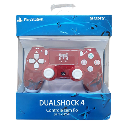 Controle PS4 Spider Man Sem Fio Primeira Linha Novo