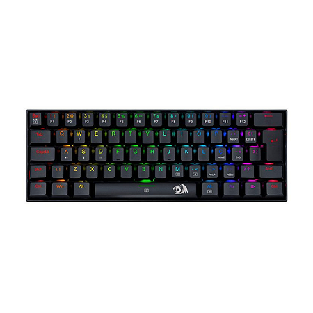 Teclado Mecânico Gamer Dragonborn Preto Switch Marrom Redragon Novo