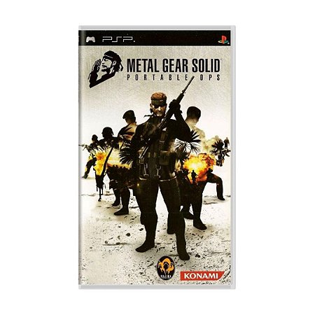 Jogo Metal Gear Solid Portable Ops PSP Usado S/encarte