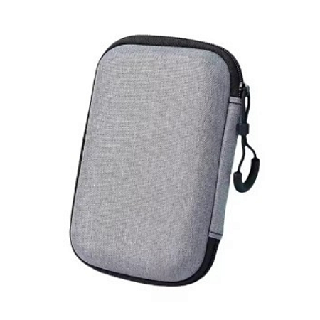 Case para Mini Game Retrô R36S de Pano Cinza Novo