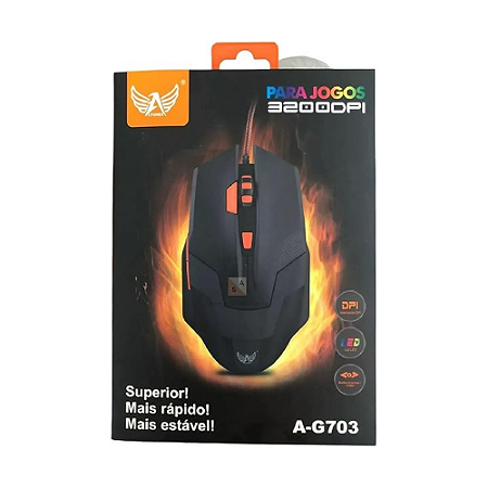 Mouse Gamer 3200 DPI A-G703 Altomex Novo