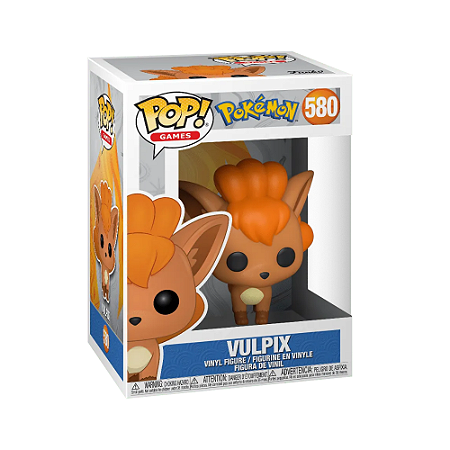 Boneco Funko Vulpix 580 Pokémon Novo