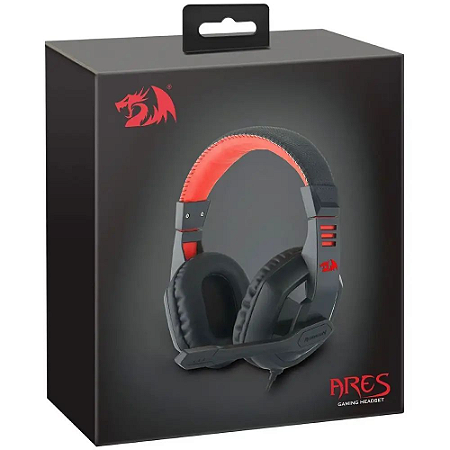 Headset Gamer Ares Preto Redragon Novo