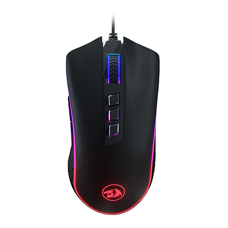 Mouse Gamer King Cobra FPS RGB Preto Redragon Novo