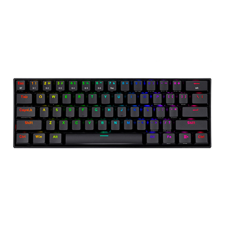Teclado Mecânico Gamer Redragon Draconic RGB Switch Marrom