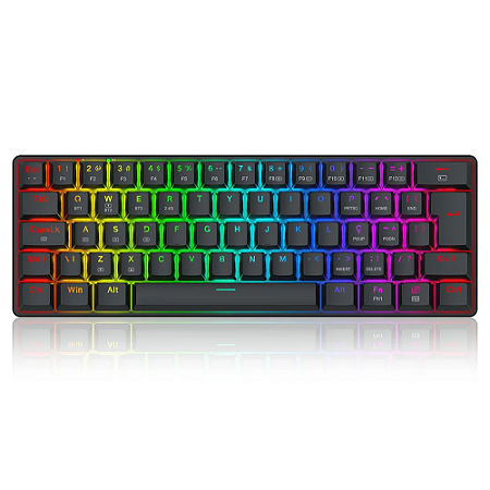 Teclado Mecânico Redragon Jax Pro RGB K613-KBS Preto Switch Marrom Novo
